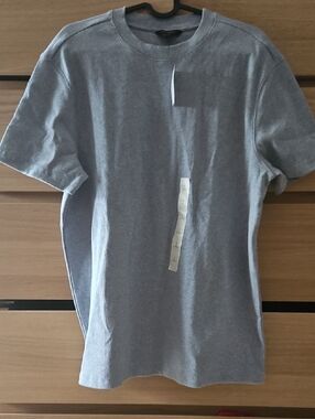 Banana Republic Men's Crew Neck Tee - Light Blue/gray